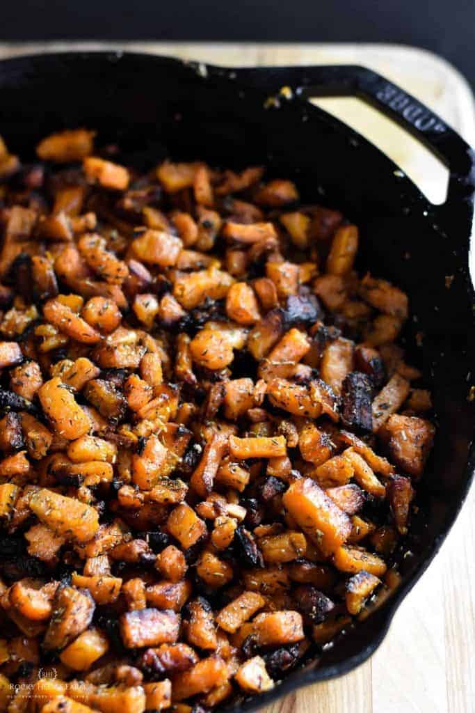 Cast Iron Skillet Sweet Potatoes Rocky Hedge Farm