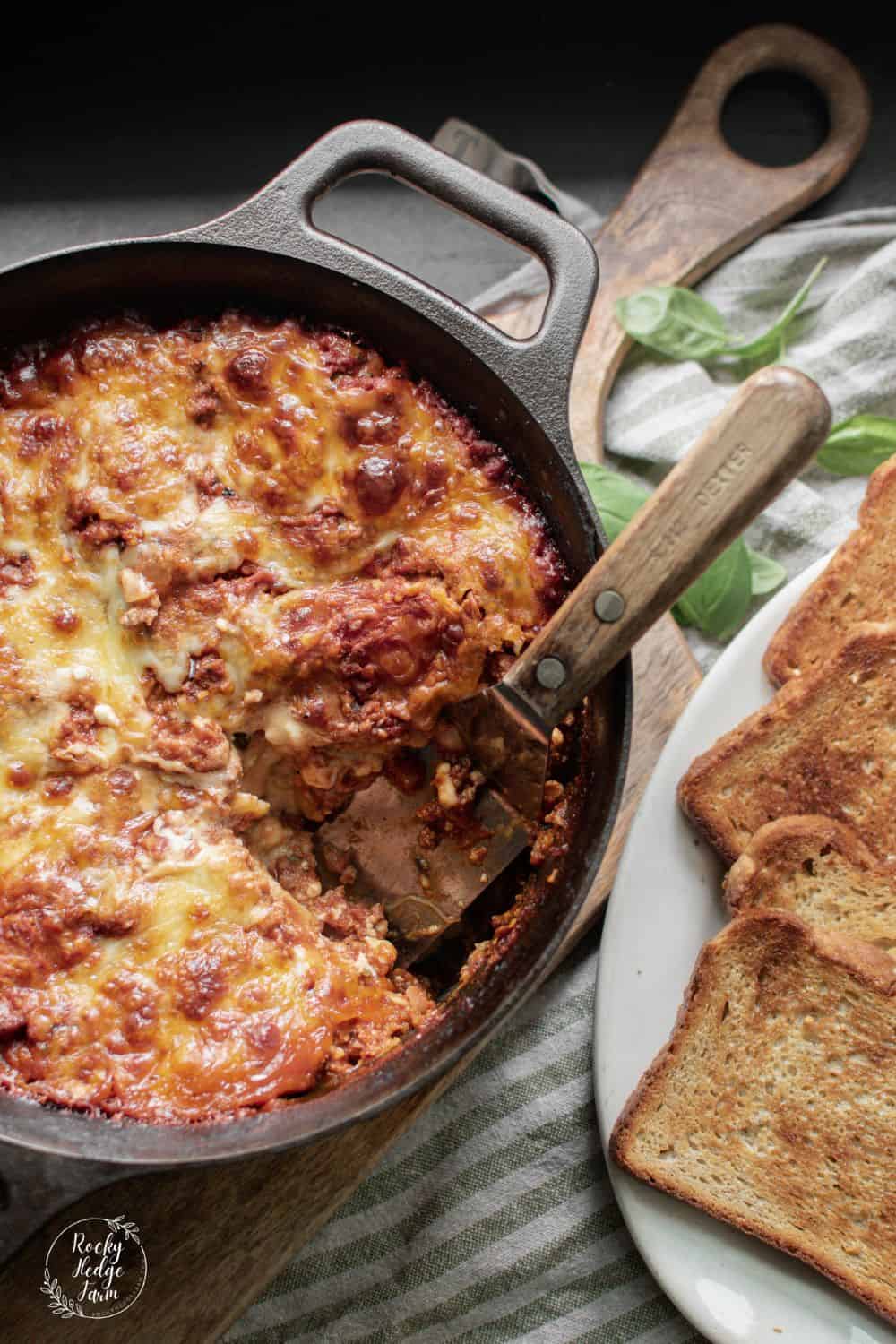 Easy Homemade Dutch Oven Lasagna Rocky Hedge Farm