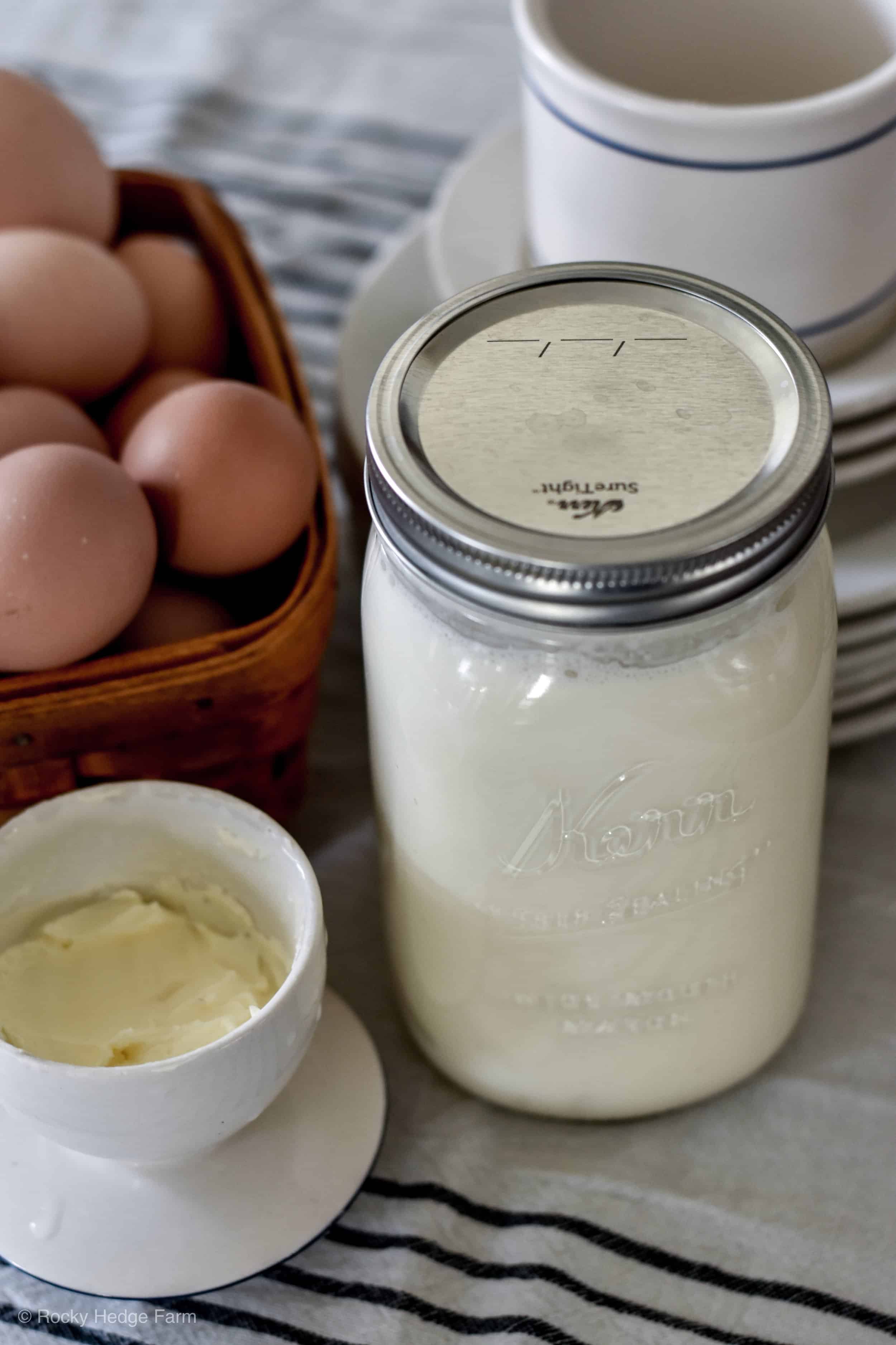 separating-cream-from-raw-milk-rocky-hedge-farm