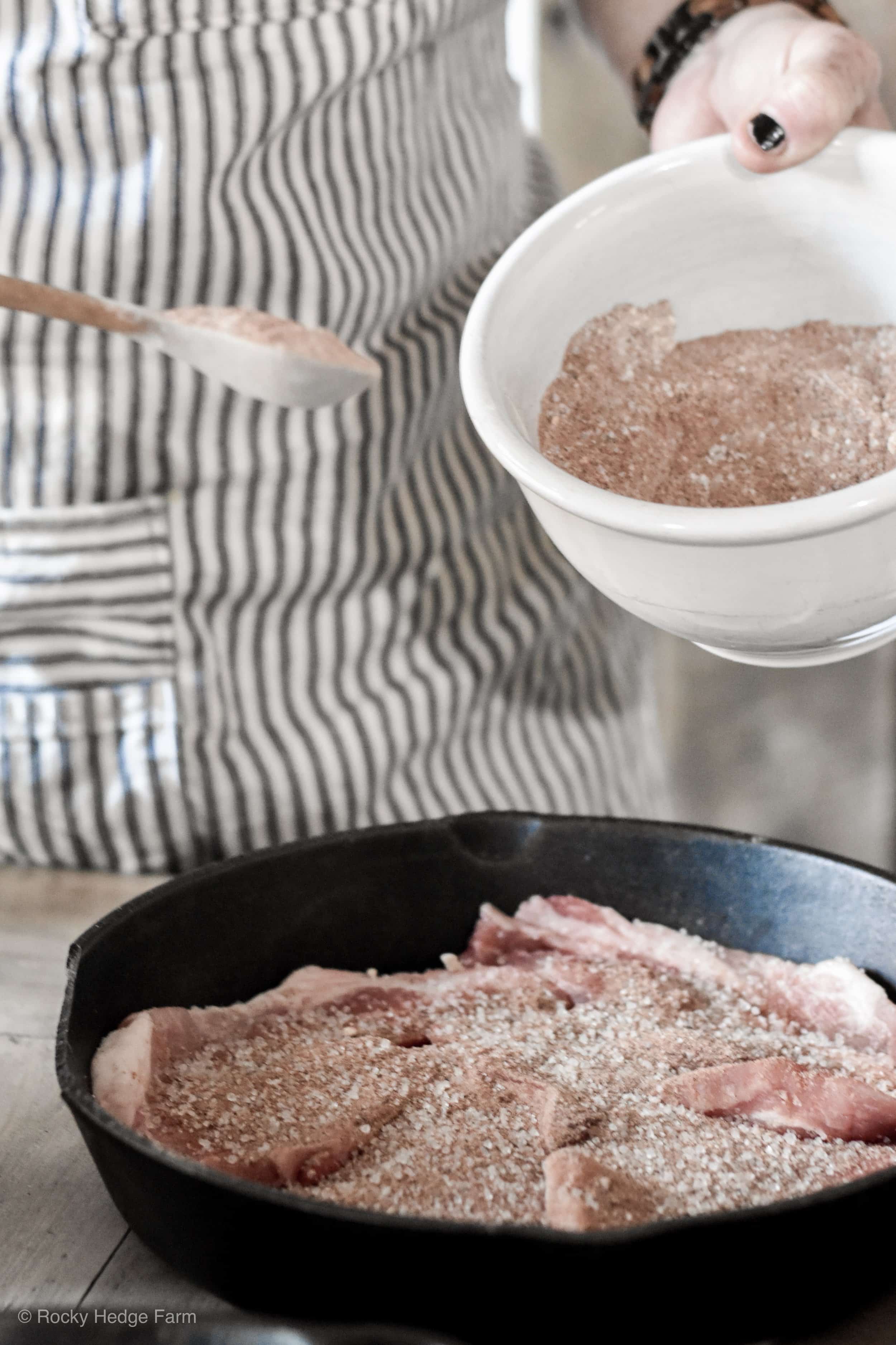 Cast Iron Skillet Pork Chops Recipe Rocky Hedge Farm 