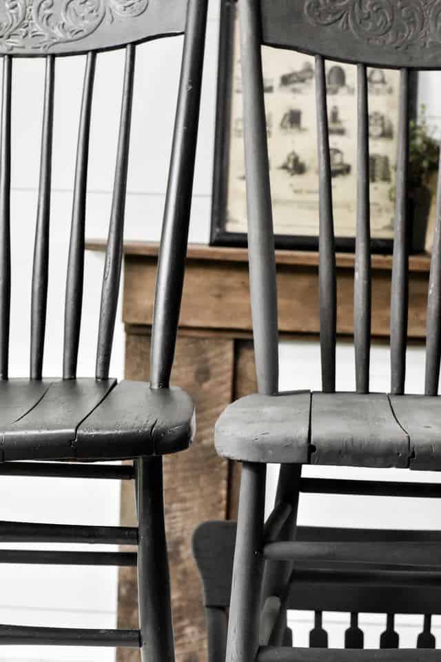 Rustic Black Farmhouse Dining Chairs | Rocky Hedge Farm (640 x 960 Pixel)