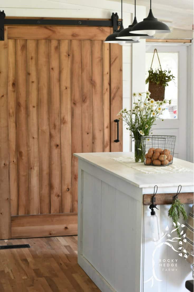 Painted Farmhouse Sliding Barn Door Rocky Hedge Farm