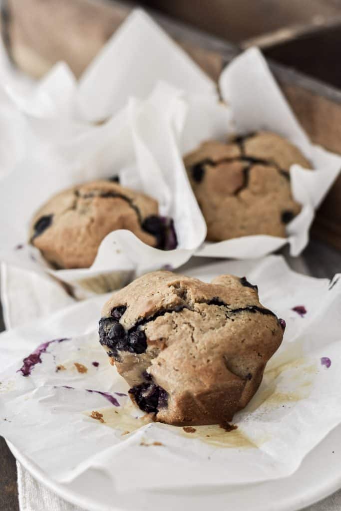 Overnight Sourdough Blueberry Muffin Recipe data-pin-description=