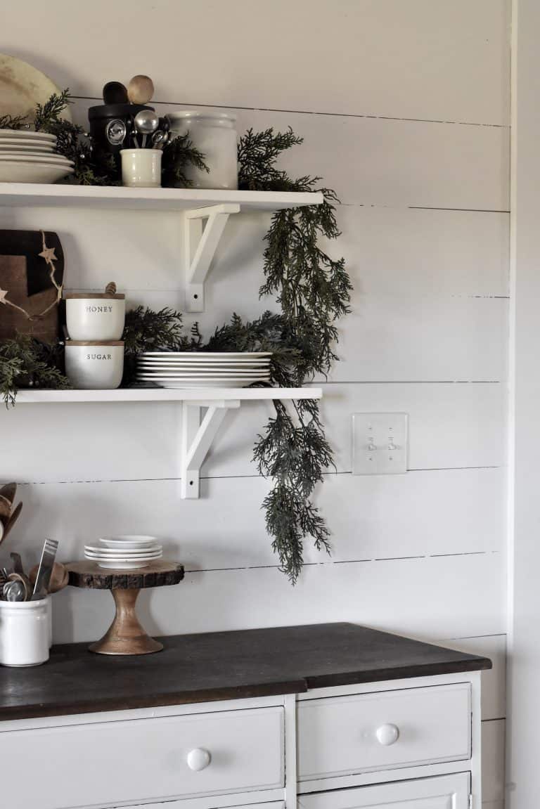 Christmas Kitchen Shelves