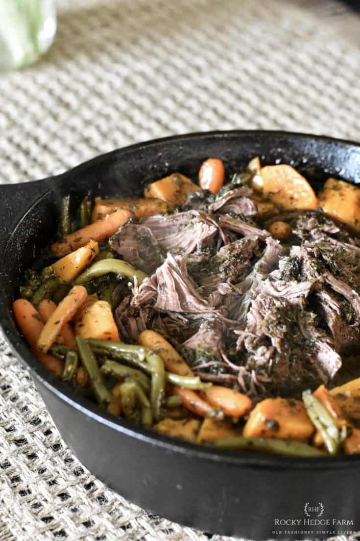 Classic Sunday Dinner Dutch Oven Pot Roast Recipe Rocky Hedge Farm