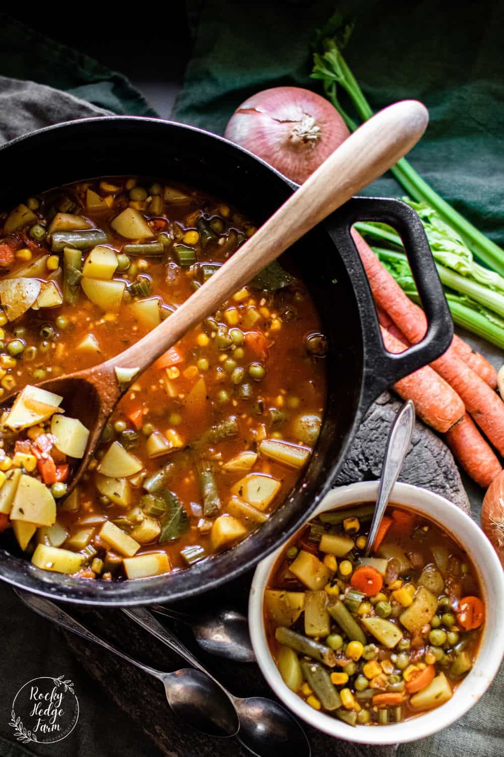 Old Fashioned Vegetable Soup - Rocky Hedge Farm