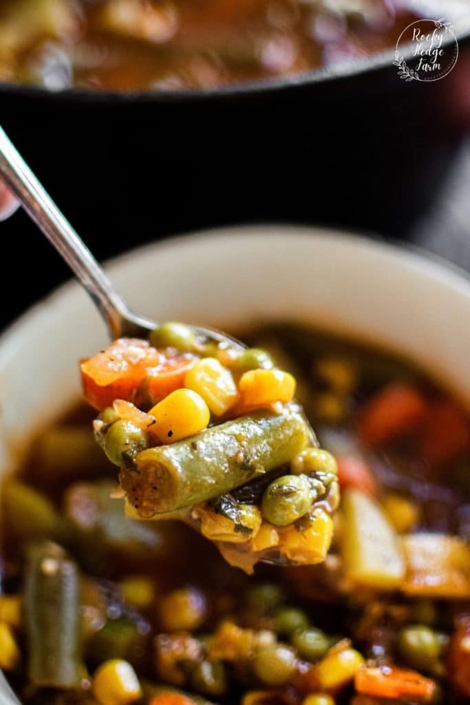 Old Fashioned Vegetable Soup - Rocky Hedge Farm