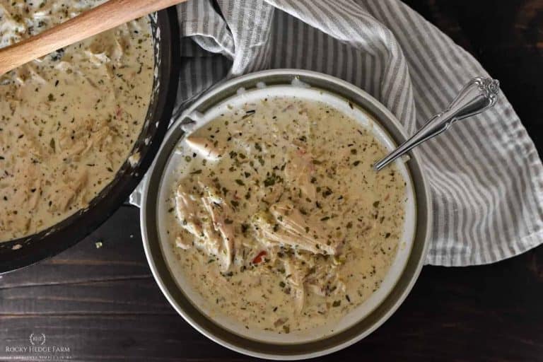 Riced Cauliflower Soup with Chicken