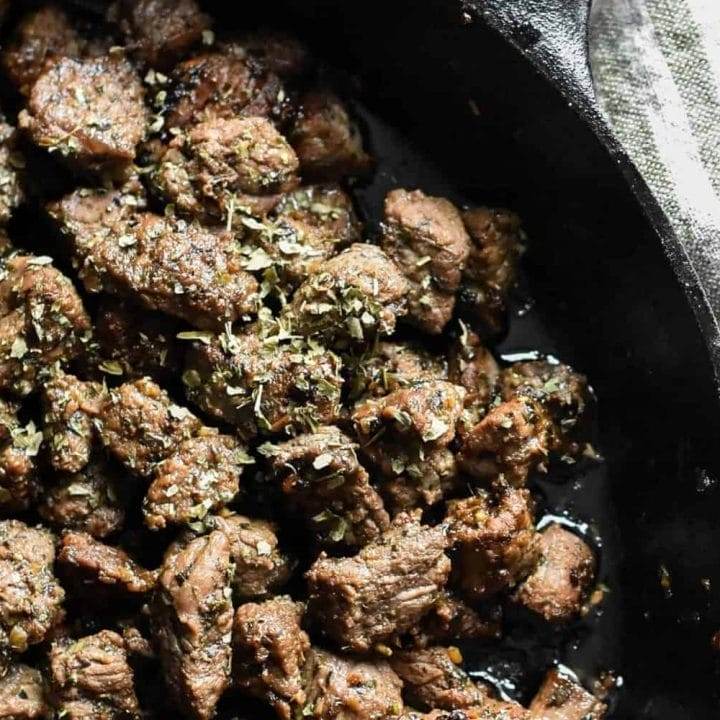 garlic butter steak bites