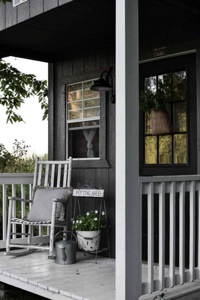 Small Garden Shed with Porch