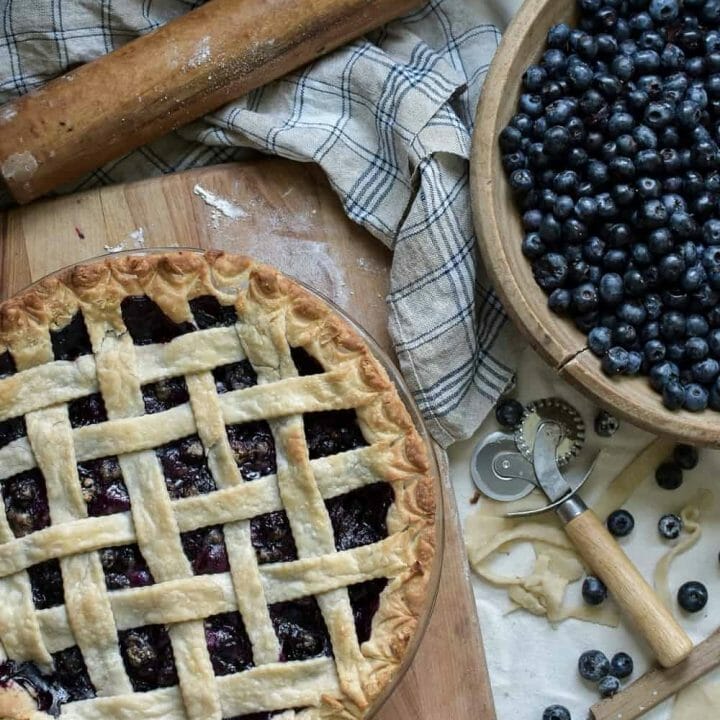 Old Fashioned Blueberry Pie Recipe Fresh Homemade Rocky Hedge Farm