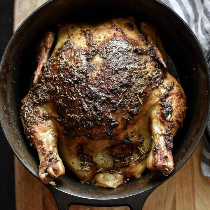 Whole chicken in the new 7qt Dutch Oven, words cannot describe the smells  in the kitchen : r/castiron