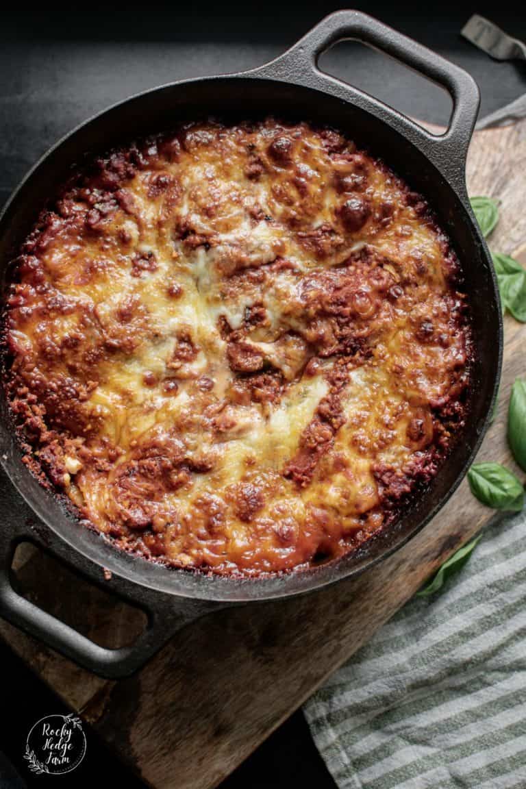 Easy Homemade Dutch Oven Lasagna Rocky Hedge Farm