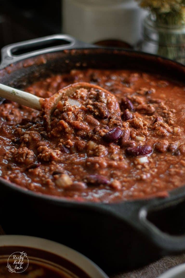 Dutch Oven Chili Rocky Hedge Farm