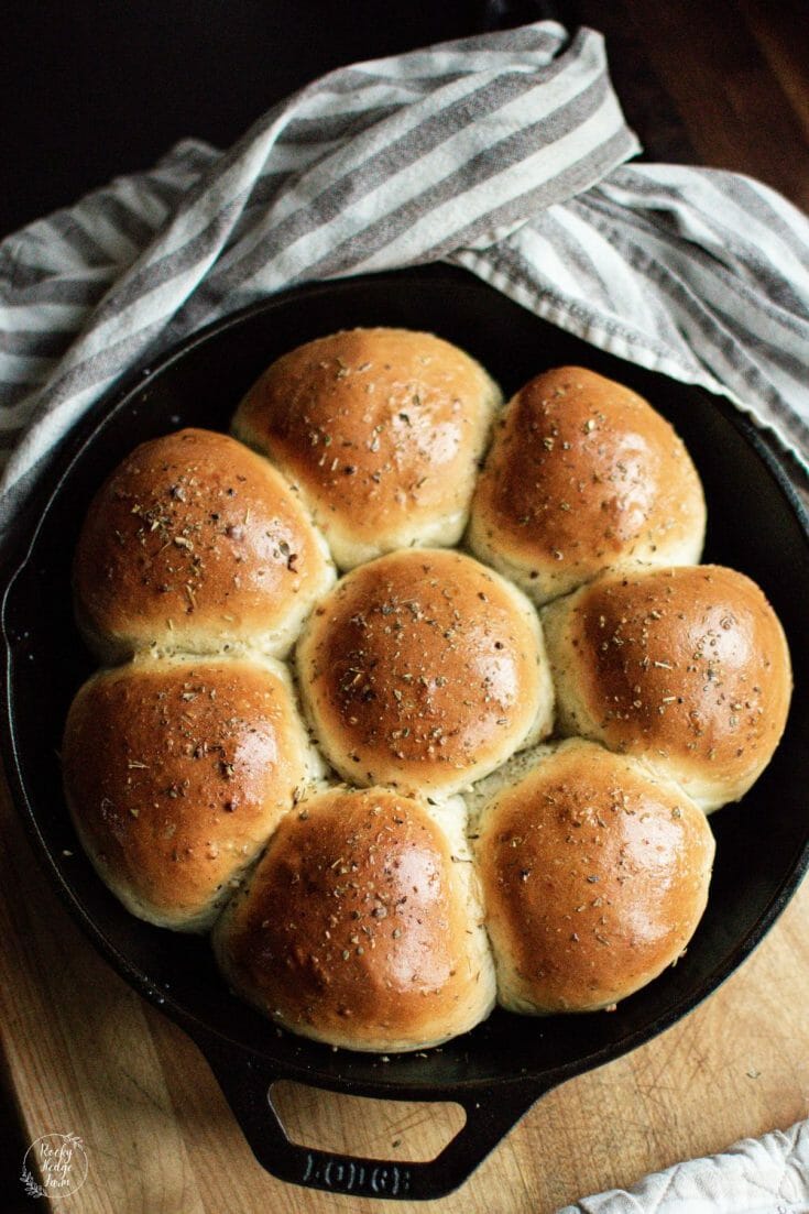 Buttered Rosemary Rolls