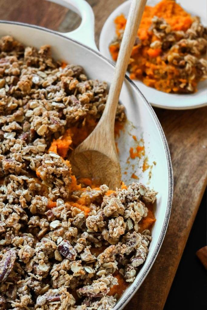 Sweet Potato Casserole with Maple Syrup