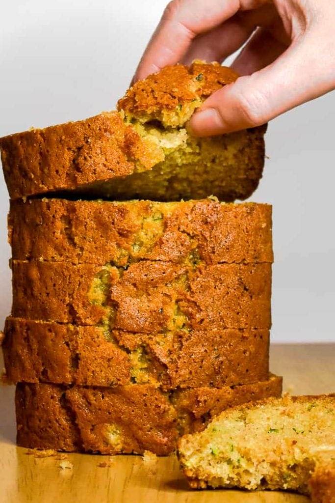 zucchini bread made with pineapple