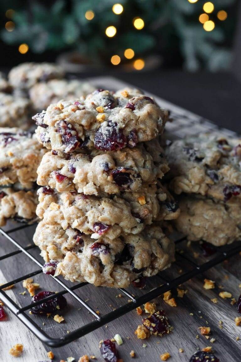 Cranberry Orange Oatmeal Cookies