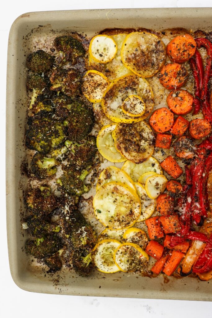 Sheet pan roasted vegetables